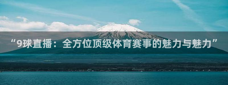 “9球直播：全方位顶级体育赛事的魅力与魅力”