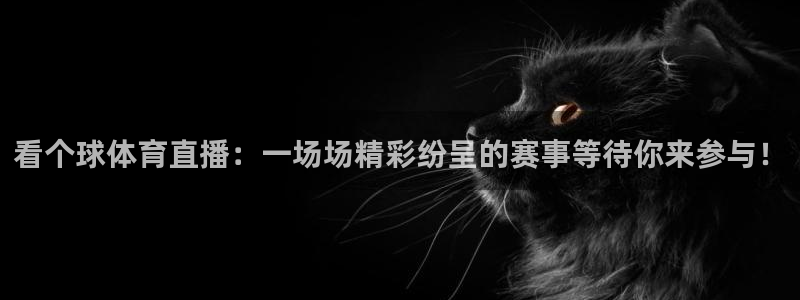 看个球体育直播：一场场精彩纷呈的赛事等待你来参与！